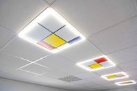 4 witte ceiling panelen 3